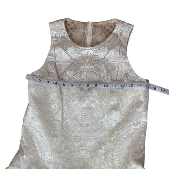 Marchesa Notte Sleeveless Lace Drop Waist Dress Size 4 NWT - Picture 10 of 15